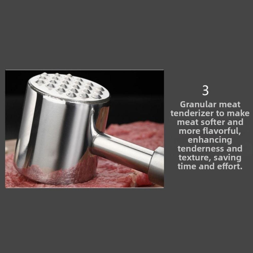 Doppelseitiger Fleischhammer Rutschfester Steakhammer Einfach zu bedienen Lockerer Fleischzartmacher Fleischzubereitung