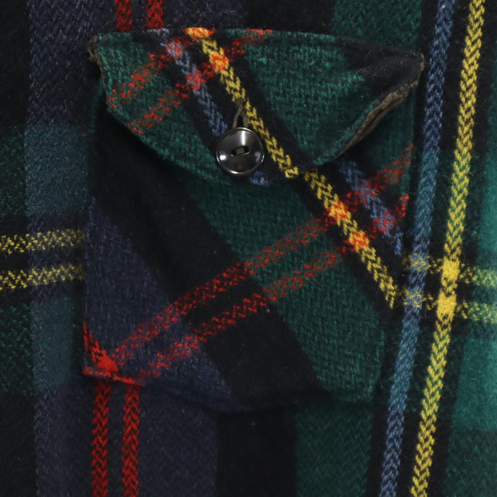 JOHNSON 50s 60s vintage Check Pattern Long sleeve Flannel shirt Men's Used