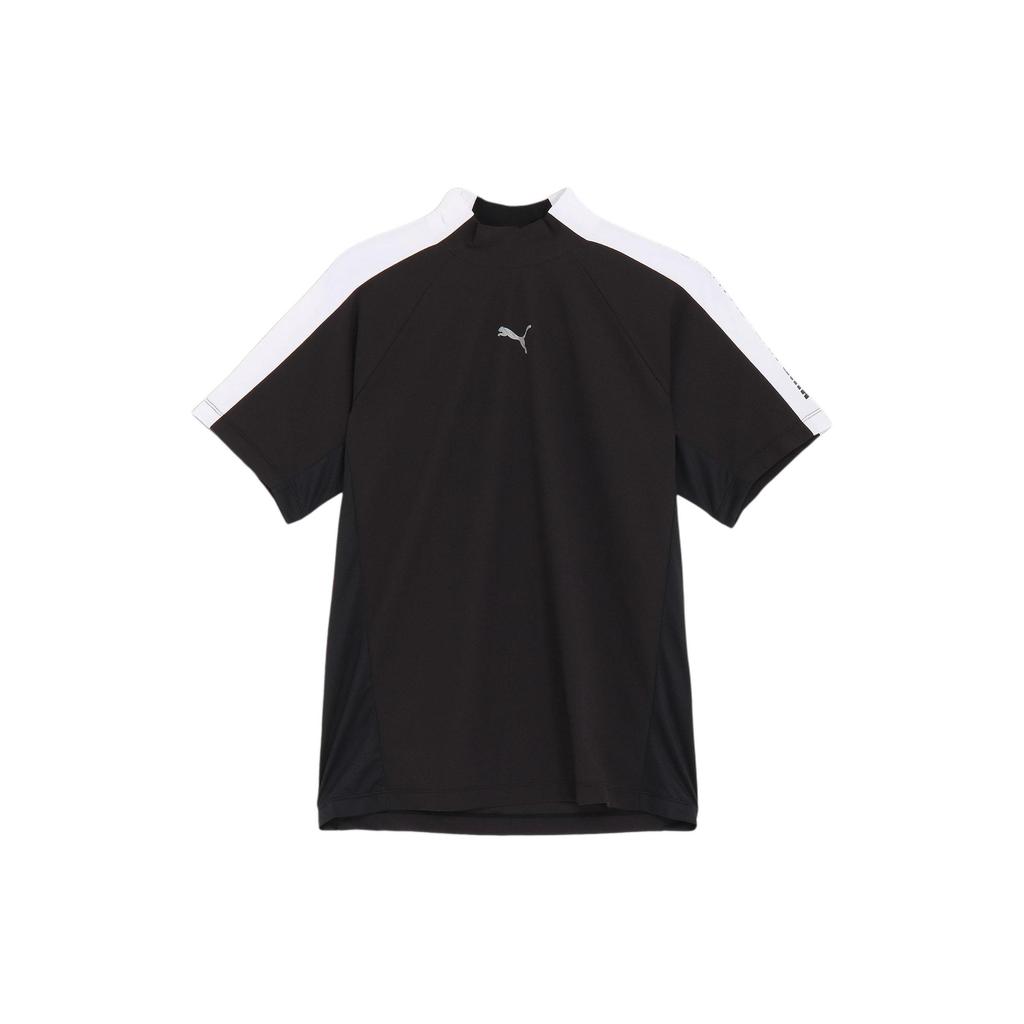 Puma Color Block Letter Design Casual Short Sleeve T-Shirt Men Tops Black 627606-01