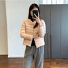 Stacked inside and outside, wearing white goose down jacket, round neck light down jacket, inner tank, women's short coat autumn
