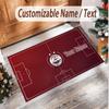 Personalized Crystal Velvet Carpet Aberdeen FC Pattern Non Slip Floor Rug