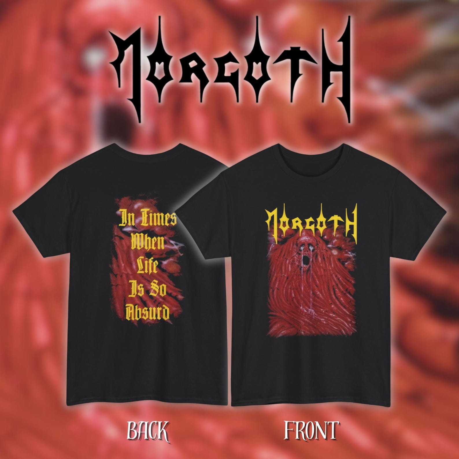 Morgoth - Resurrection Absurd | Gildan Heavy Cotton Tee | Size- S, M, L, XL, 2-3 XL 2XL