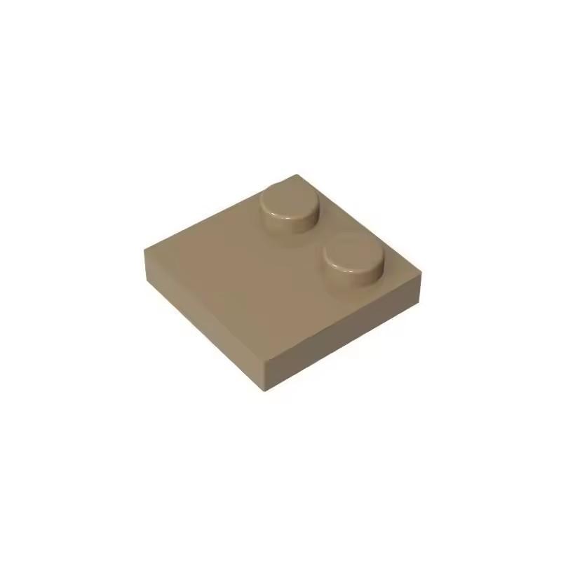 100pcs MOC Bricks Compatible Assembles Particles 33909 2x2 Half Edge 2 Bump Base Plat Building Blocks Parts Kid Toys