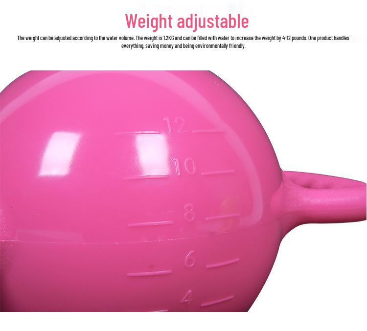 Verstellbare Doppelgriff Yoga & Pilates Kettlebell Hantel mit füllbarem Gewicht