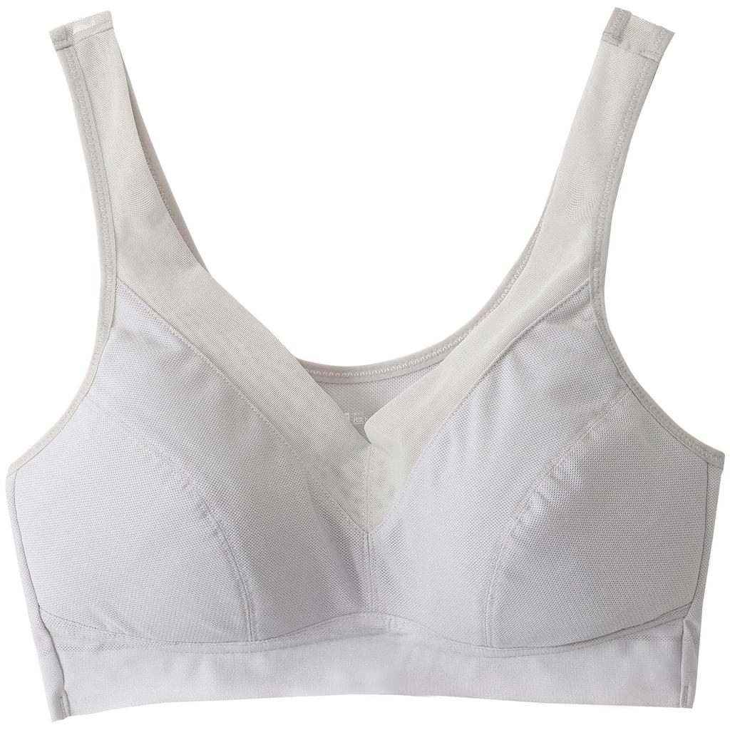 Cool and Light Web Exclusive B.V.D. Bra, Half-Top, Moisture-Wicking, Quick-Drying, Lightweight, Moisture-Resistant, Women's, Gray,