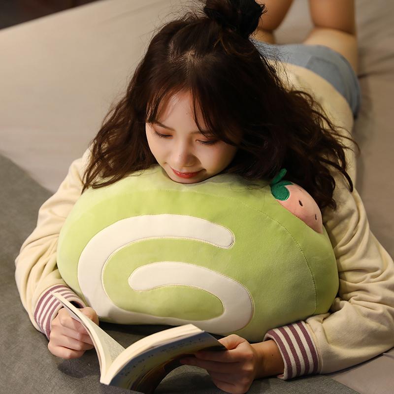 1PC 40cm Nice Simulation Fruit Cake Volume Plush Toy Pillow Office Waist Pad Sleeping Child Comforting Birthday Gift