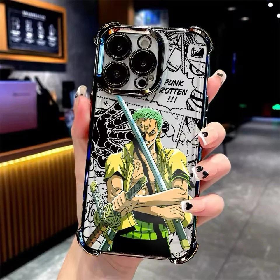 

Anime Ones Pieces Phone Case For iPhone 17 17e 16e 16 15 14 13 12 11 Pro Max X XR XSMax 7 8 Mini Air Plus Anti-Fall Airabag iPhone 13 Pro