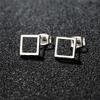 Golden Minimalist Stainless Steel Stud Earrings for Women Circle Hexagon Cross Square Cup Earings Piercing Jewelry Gifts