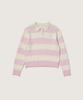 PLAC WOMEN Collared Stripe Knit Light Pink