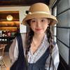 Chapeau de paille femme été protection solaire pare-soleil chapeau bob voyage chapeau cloche haut-de-forme