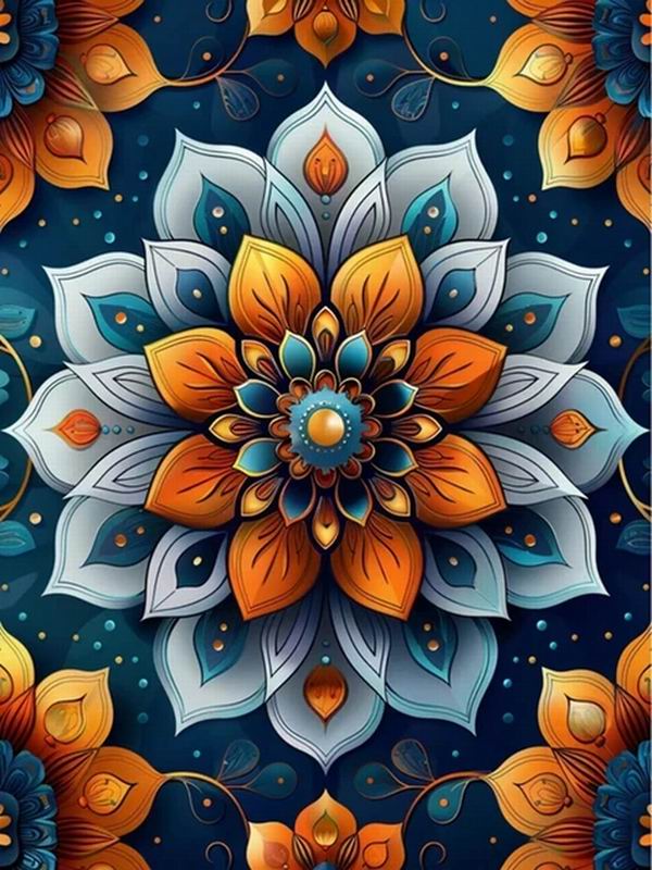 Diamond Painting New Collection 2024 Vintage Mandala Flower Diy Full Square Round Drill Rhinestone Embroidery Color Floral Mosaic Cross Stitch Kits