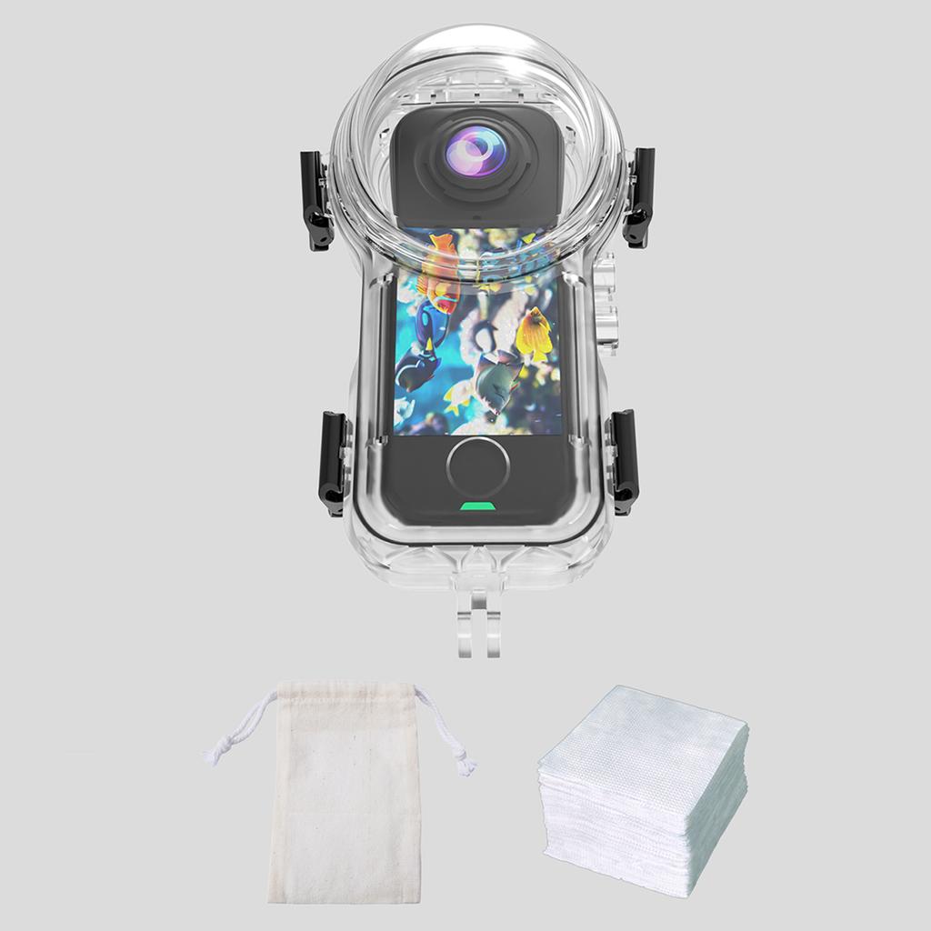 For Invisible Dive Case Waterproof Case Protective Underwater Diving Housing Shell Case for Insta360 X4 Air Camera Accessories