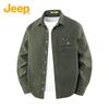 JEEP Men's Casual Loose Fit Long Sleeve Shirt
