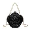 New Fashion Rose Evening Bag - European & American Stylish Box Bag with Coin & Lipstick Holder, Chain Crossbody.