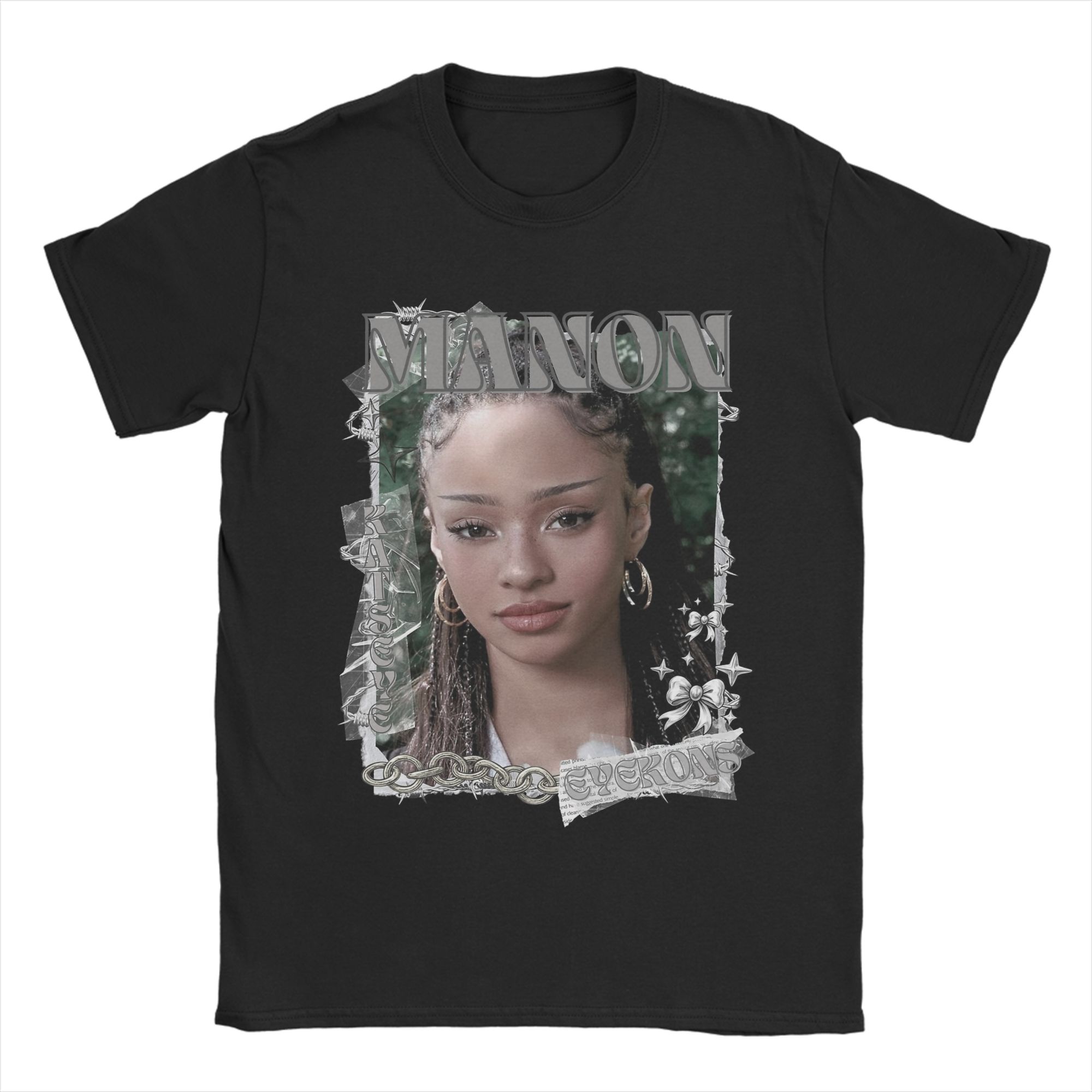 

KATSEYE София Kpop Y2K Группа Мужские Футболки Повседневные Футболки Короткий Рукав Круглый Вырез Футболка Чистый Хлопок Одежда Большого Размера 4XL