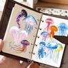 50 Transparent Jellyfish Cartoon Fun Stickers: Creative, Waterproof for Guitar, Fridge, Desktop, and Water Cup (50 Sheets)