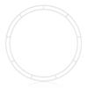 Wreath Frame Round Metal Wreath Form Wreath Ring Design for DIY Crafts Floral Projects Home Decor Holiday Weddings White