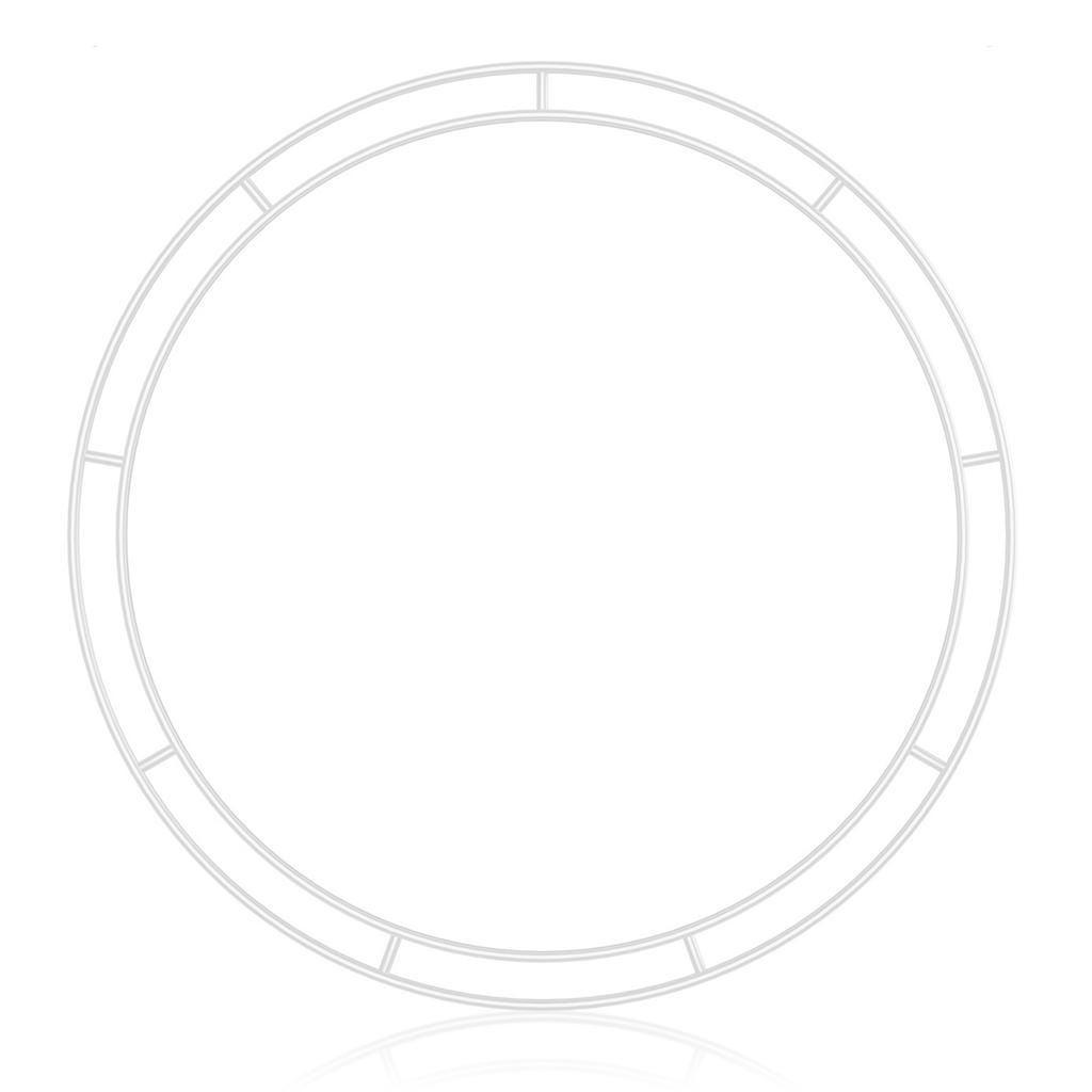 Wreath Frame Round Metal Wreath Form Wreath Ring Design for DIY Crafts Floral Projects Home Decor Holiday Weddings White