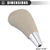 Motoforti Car Automatic Gear Stick Shift Knob, for Toyota RAV4 Camry Corolla, Faux Leather, Wood, Beige Brown
