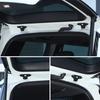 Schwarze ABS Heckklappen Schraubenschutz Abdeckung Zierleiste Für Toyota Prado LC250 2024+
