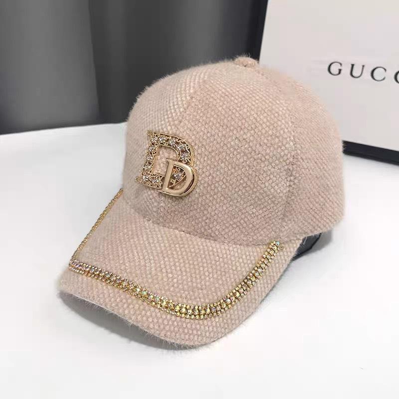 Hat Women's Autumn and Winter Fashion All-match Warm Baseball Cap Temperament Peaked Cap