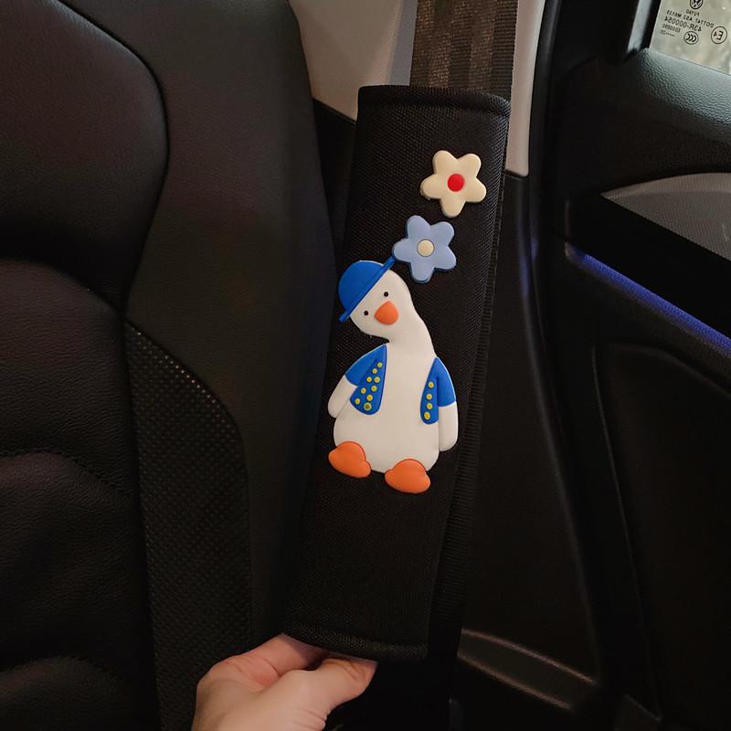 Cute Cartoon Car Seat Belt Shoulder Pad Cover For Summer Long-lasting Four Seasons Female
