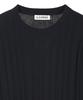 IL CORSO Grunge Ribbed Round Neck Knit Black