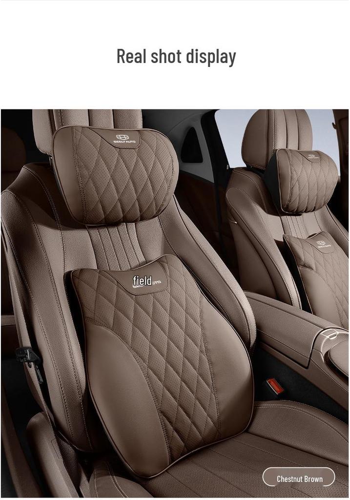 Geely Car Headrest & Lumbar Support Cushion for Xingyue L, Boyue, Binyue, Vision X3, X6, Haoyue, ICON, Emgrand S