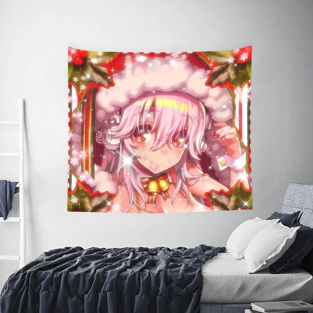 Cutecore Super Sonico Tapestry Room decoration Home Decoration Tapestry Decor Accessories Cute Room Decor