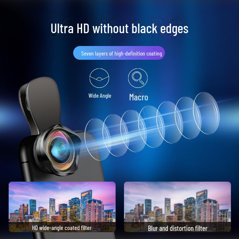 "HD Wide-Angle Macro Lens for Mobile Live Streaming"