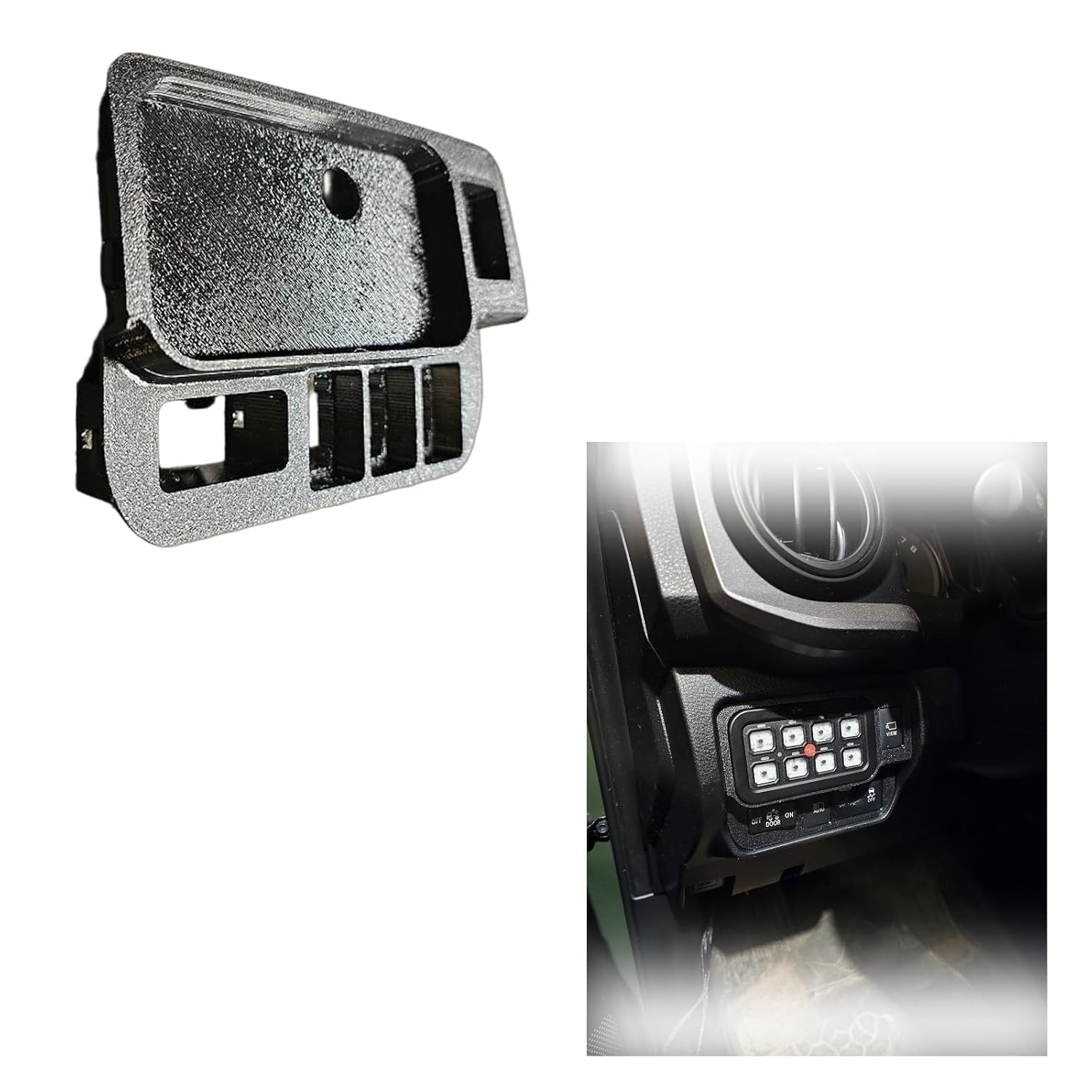 

Control Panel Replacement for 3rd Gen | Compatible with 6-Group Switch Dash Panel | Easy-Install Upgrade for Interior Accessories
