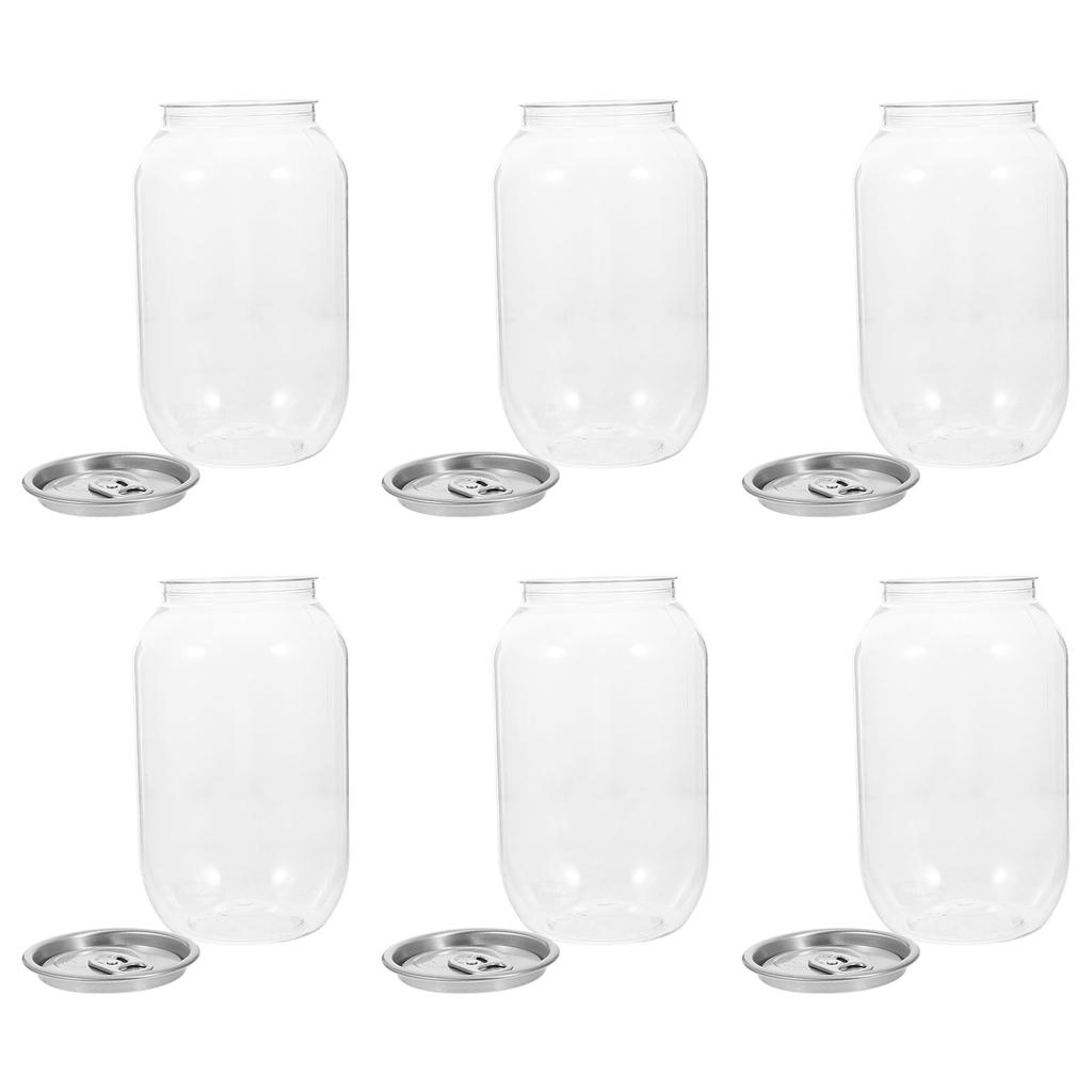 10 Pcs Beverage Can Containers Lightweight Drinks Storage Canning Jars For Soda Milk Tea Kitchen Dining Bar Beverages Dispensers