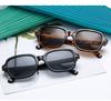Vintage Square Sunglasses Woman Fashion Small Frame Yellow Black Sun Glasses Male Female Retro Rivet Morror