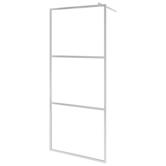 VidaXL Paroi de Douche à l'Italienne Cabine de Douche Cloison de Douche Salle de Bain Maison Intérieur Verre ESG Dépoli 146647
