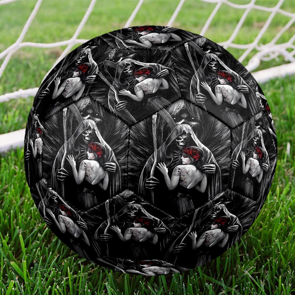Mexico Skull Indoor Soccer Ball Size 5 Colorful All Ages Machine Stitched PVC Competition Ready Durable High-Bounce