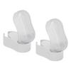 2 Pcs Electric Toothbrush Head Cover Detachable Toothbrush Protector Cap for Travel White