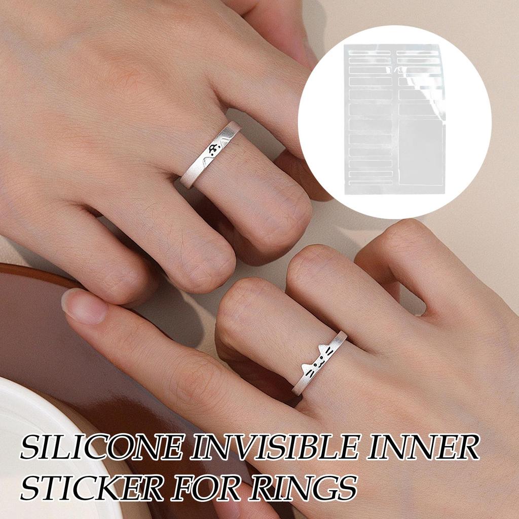 Unsichtbarer Ringgrößenversteller 19 Stück/Set Silikon-Ringgrößenversteller Transparenter Enger Ringstraffer Fingerring-Größenreduzierer