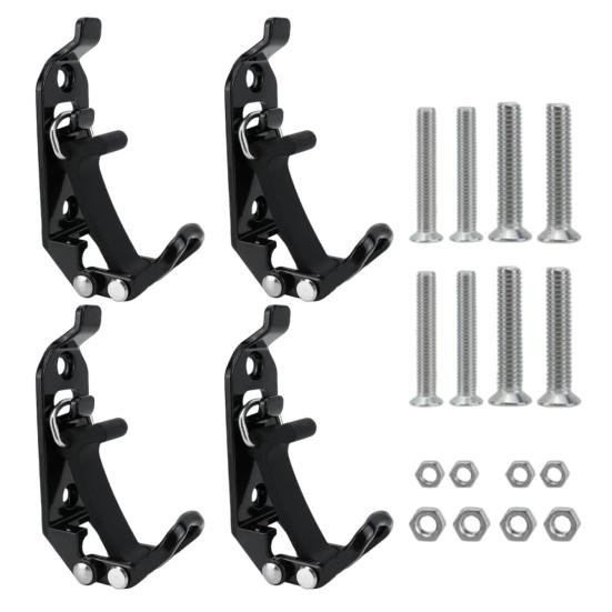 Shovel Bracket Heavy Duty Metal Rubber Mount Kit Secure Grip 62lb