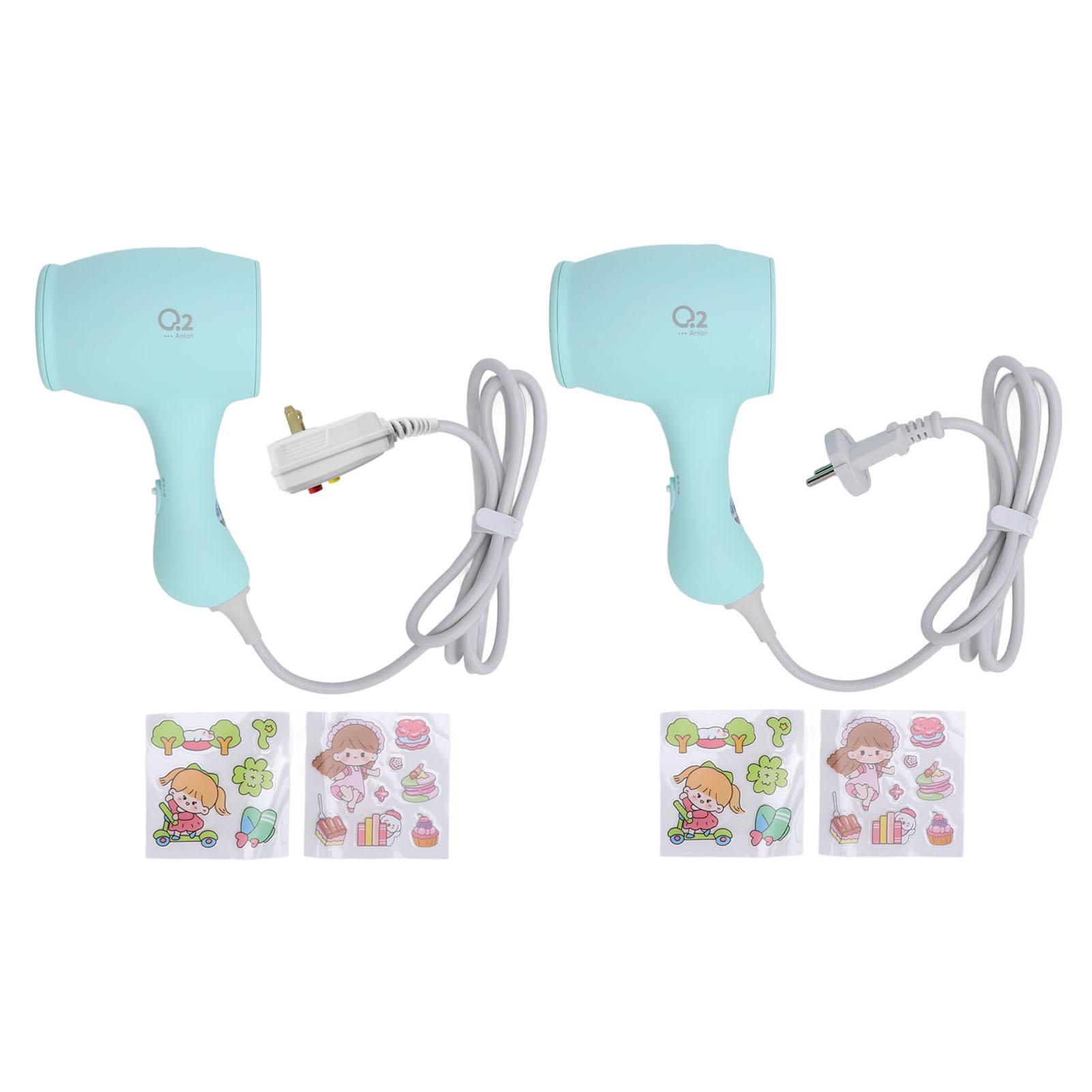 

Kids Hairdryer 3 Modes 3 Speeds Constant Temperature Overheat Safety Hair Care Ionic Hair Dryer for EU Plug 220V 550W