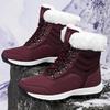 High-Top Thick Plush Warm Women'S Snow Boots Comfortable Non-Slip Cotton Shoes Outdoor Waterproof Sports Style Platform Shoes