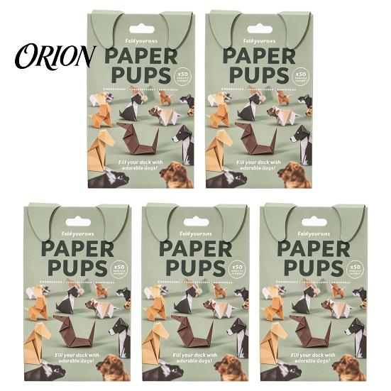 3D Animal Paper Folding Origami Craft Kit, DIY Cat Dog Set with Instruction, Handmade Desktop Decoration Fun Screen?Free Art Activity, Creative