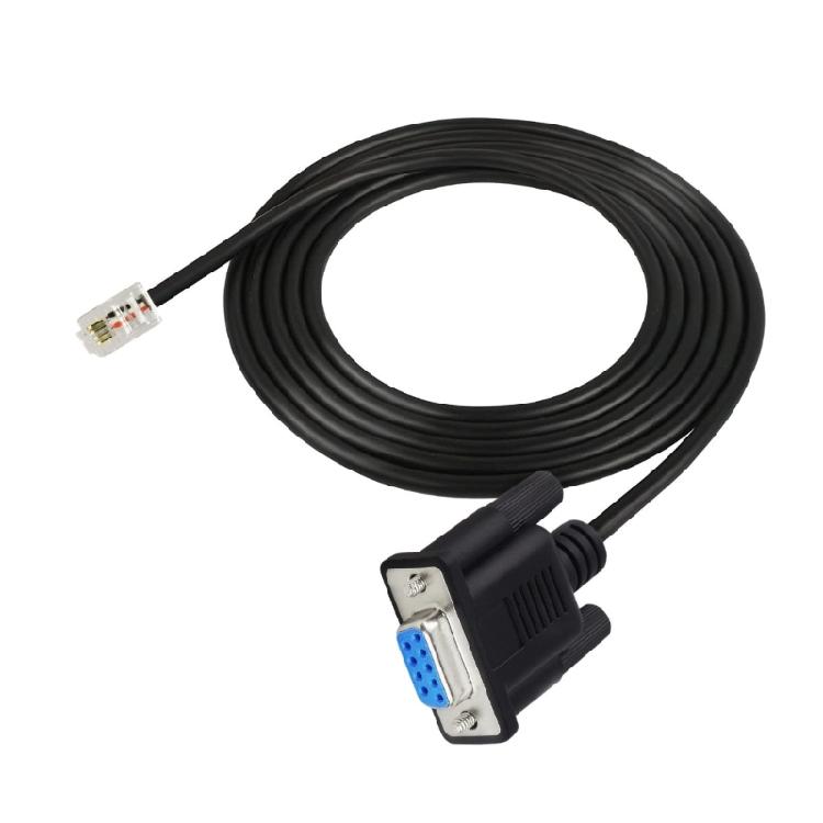DB9 to RJ9 Adapter Cable 4P4C Phone Crystal Head Pin Serial Port RS232 Connection Cable Signal Cable