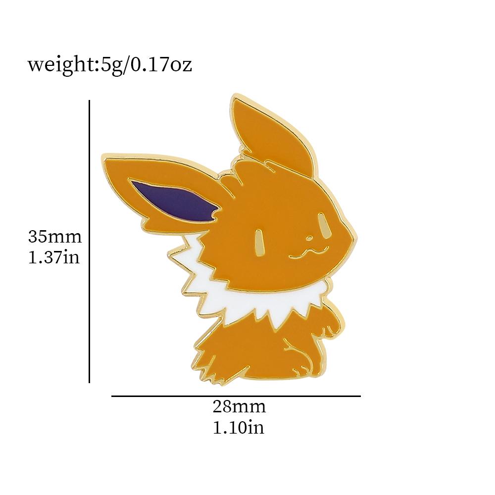 Anime Pokémon Emaille-Anstecker für Rucksäcke Niedliche Pikachu Gengar Glurak Broschen Metall Emaille Abzeichen Pins Pokemon Sammlung Geschenk