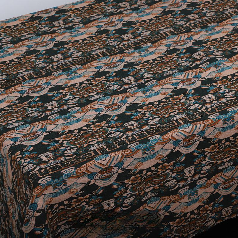 100x150cm Ethnic Printed Fabric Cotton Bohemian Retro Dress Clothes Pillow Tablecloth Fabric Handmade DIY Fabric Cotton Linen