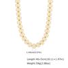 Fashion Colorful Acrylic Big Beads Heart Pendant Necklace for Women, Creative Clavicle Chain Necklace, Statement Trendy Jewelry