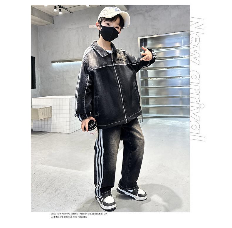 Μοντέρνο Δίκορ Σετ Τζιν για Αγόρια 2025 - Κομψό Ρούχο Άνοιξης/Φθινοπώρου για Μεγάλα Αγόρια