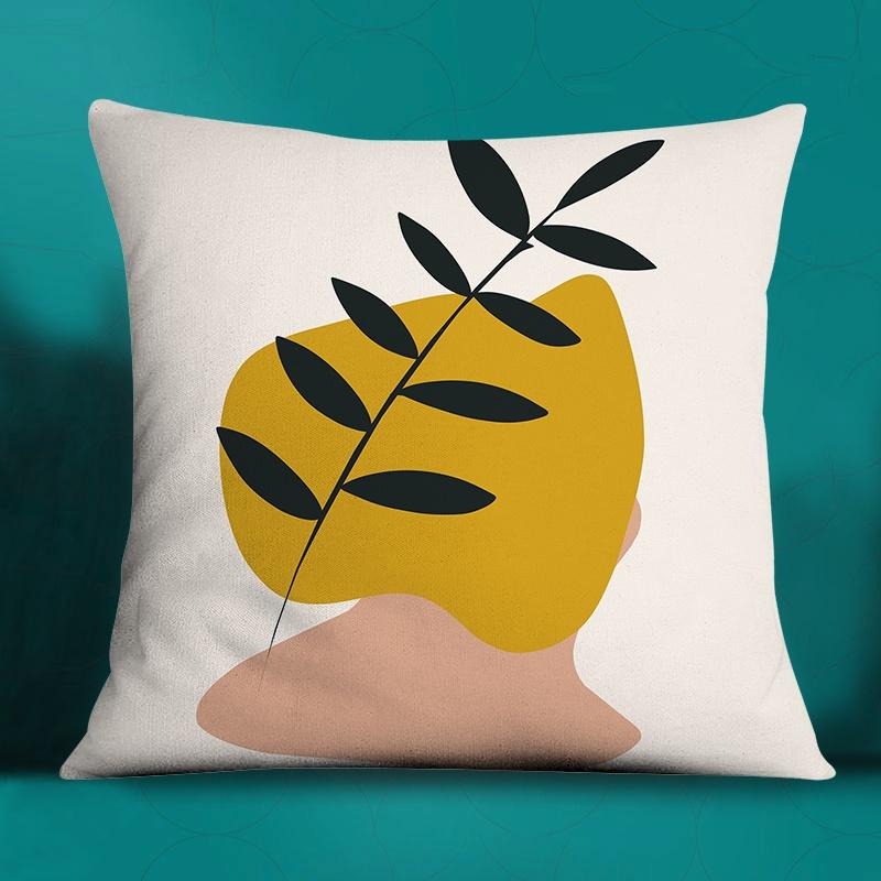 Fashion Classic Square Decorative Pillowcase Geometric Pattern Living Room Sofa Cushion Pillow Home Decor