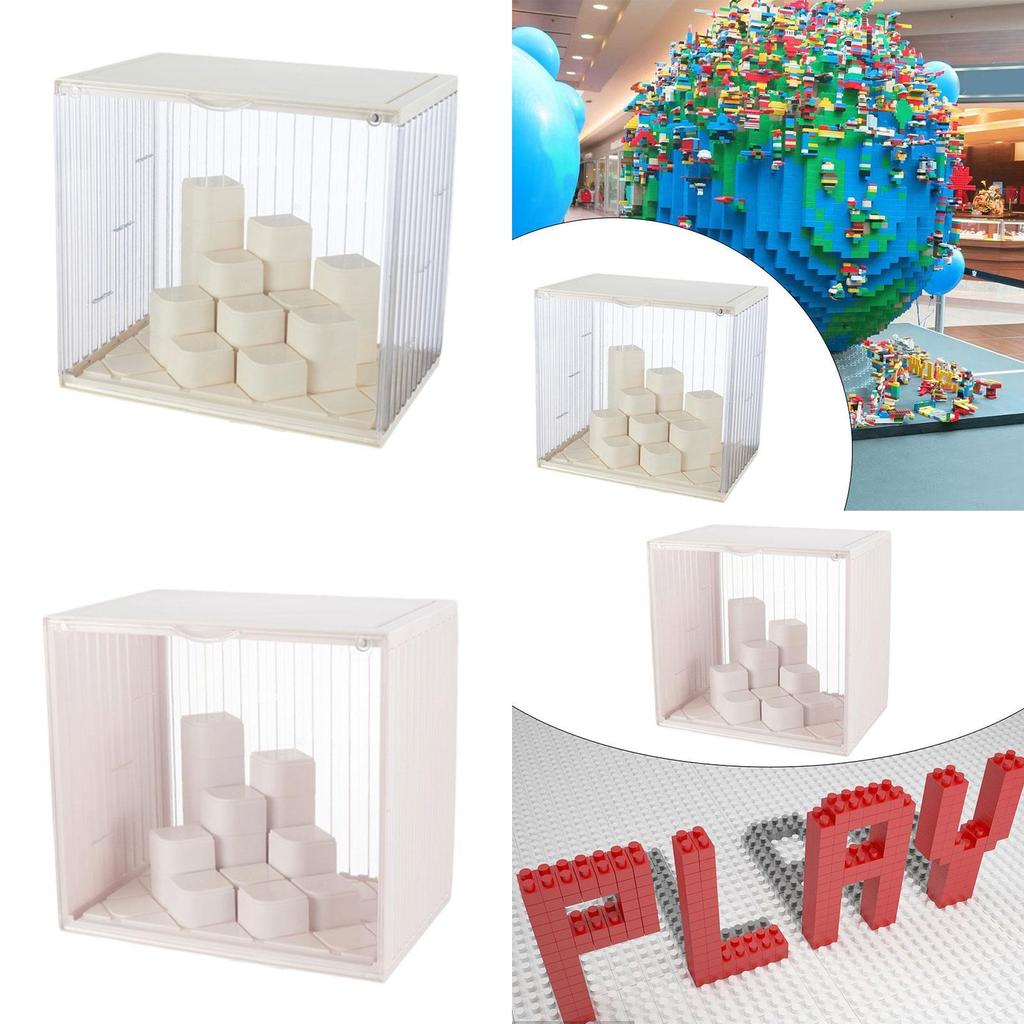 Clear Showcase for Figures, Storage Container, Display Stand