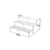Acrylic Multi-layer Trapezoidal Display Stand for Figures & Jewelry