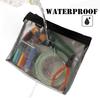 TAKASUE Camouflage Transparent Pouch - Camouflage, for Airsoft, Tools, Small Items, Waterproof, Outdoor, Fishing, Cable Management (M, Digital Camo)